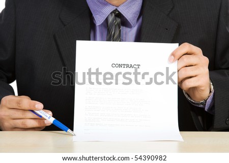 young businessman isolate on white