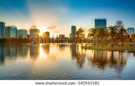 Sunset at Orlando Royalty-Free Stock Photo #543961582