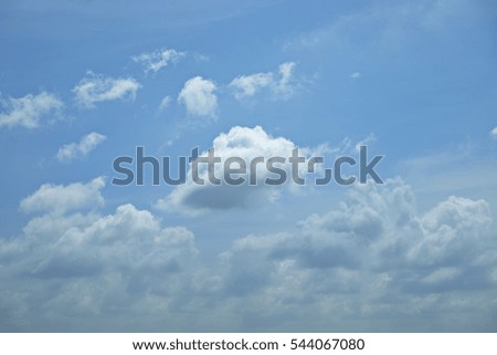 cloud and blue sky background .