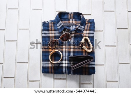 Set of mans fashion and accessories