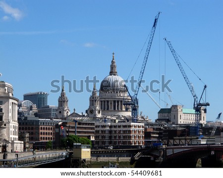 cranes over the london skyline
