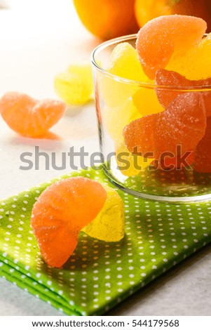 orange and lemon candy
