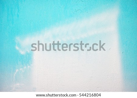 Beauty blue walls with white paint