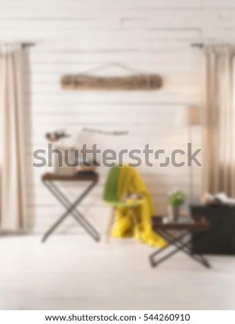 Blurred living room decoration interior for background