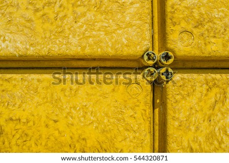 Steel surface yellow
