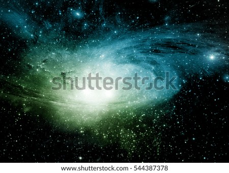 Stars, dust and gas nebula in a far galaxy. "Elements of this image furnished by NASA"