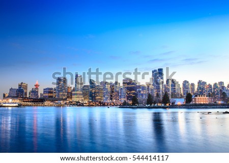 Vancouver Skyline from Waterfront View