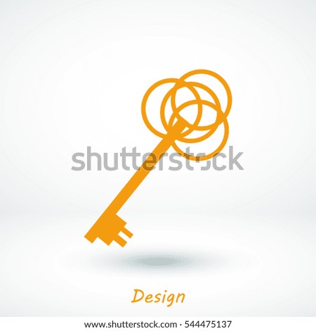 key sign icon, vector best flat icon, EPS