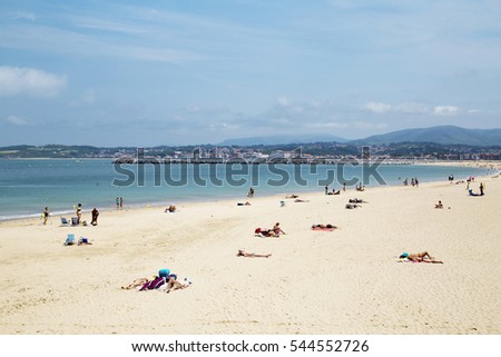 Hondarribia's beach,Spain