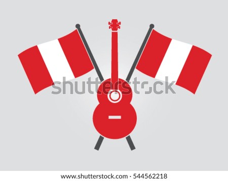 Peru Emblem Guitar