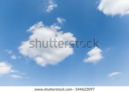 clouds in the blue sky
