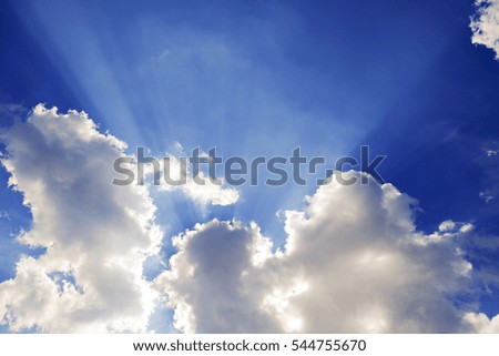 soft focus sun lights beam through cloud day time can use for backdrop background