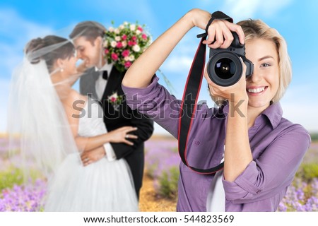 Photographer at wedding.