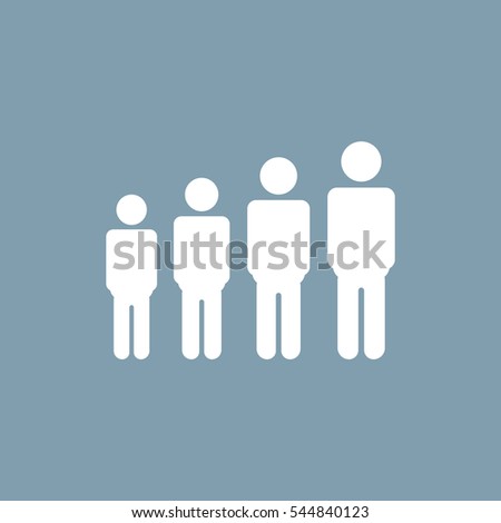 People Icon Vector flat design style
