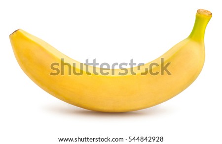 banana isolated Royalty-Free Stock Photo #544842928