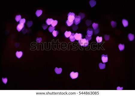 Boke Lovers of the heart on a black background