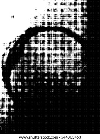 Distressed overlay Vector grunge halftone background. Halftone dots vector texture.