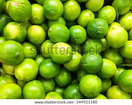 Lime Citrus Fruits In Fruit Market Royalty-Free Stock Photo #544921180
