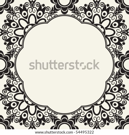 floral background design, vector image