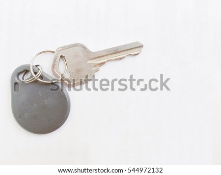 House keys with a white background,isolated
