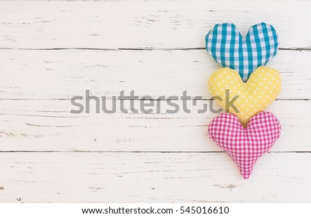 Lovely greeting card, romantic hearts background.