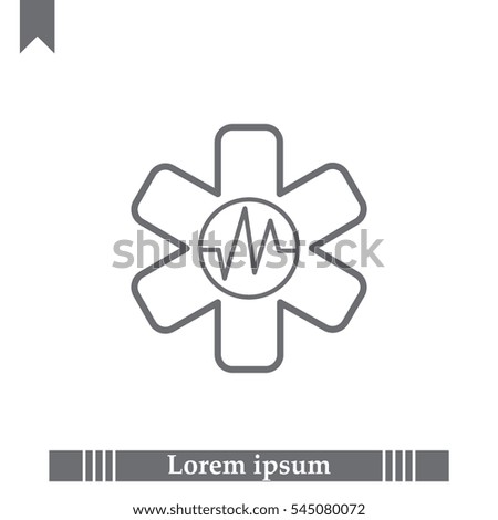 medical (ambulance) line icon