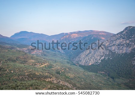 Landscape with mountains
