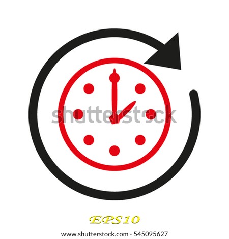 clock, time, icon, vector illustration eps10