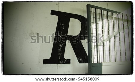 R for the roof of an traditional building in the residential region