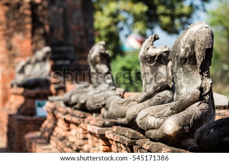 Old Temple wat Chaiwatthanaram of Ayutthaya Province