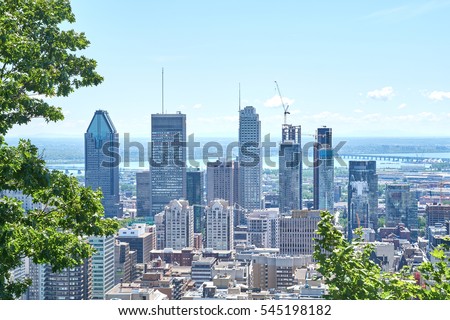 scenic view of summer Montreal