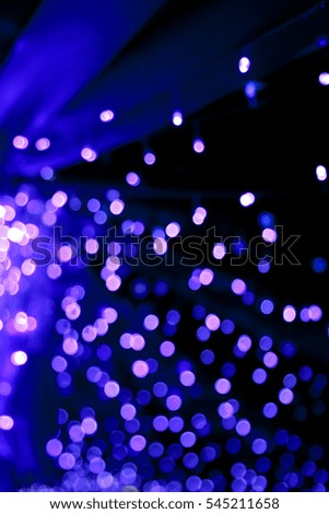 Blurred decorated lights for elegant party