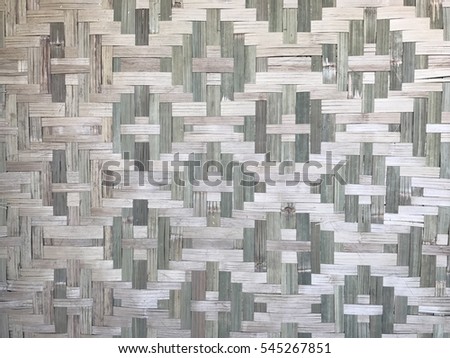 closeup of patterns woven bamboo wall background