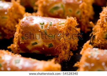 Natural delicious breakfast bread Royalty-Free Stock Photo #54528340