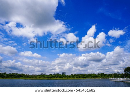 view of beautiful day with blue sky