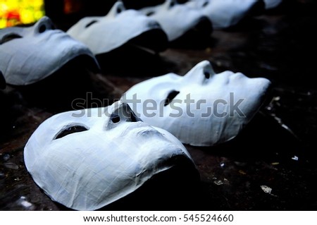 theatrical masks Royalty-Free Stock Photo #545524660