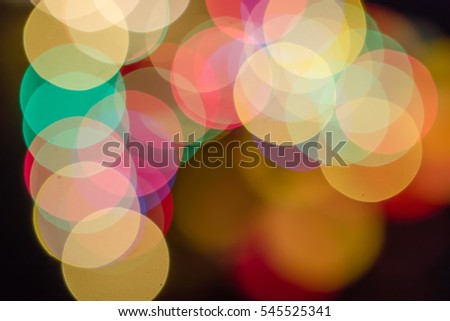 colorful abstract big bokeh lights