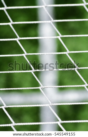 Details scene soccer ball sports on artificial grass