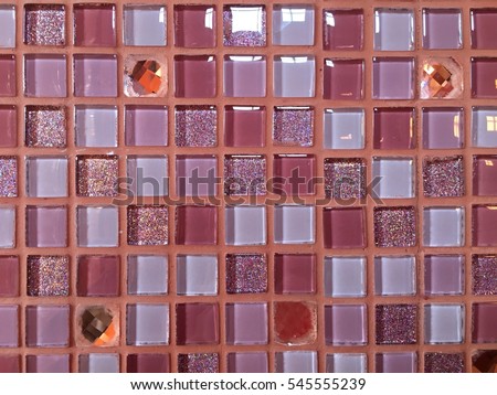 Bright Pink ceramic Wall background small pink mosaic tiles Mosaic with multi colored tiles useful as a background background tiles mosaic bathroom 