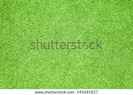 Artificial grass on football field,