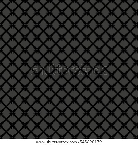 Background pattern of black cross arrows on gray background
