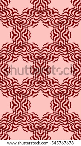 Damask floral seamless pattern background. Luxury texture for wallpaper, invitation. Vector illustration. red color