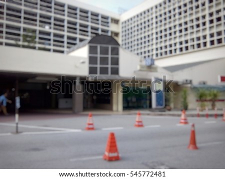 Blurred background abstract and can be illustration to article of Parking garage

