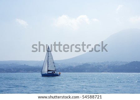 San Antonio Cape sailing sailboat in Denia Alicante Spain
