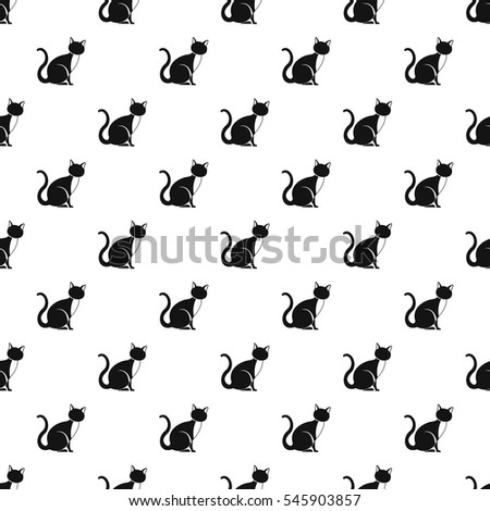 Cat pattern. Simple illustration of cat vector pattern for web
