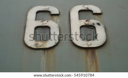 66 old iron road sign texture background symbol United States of America