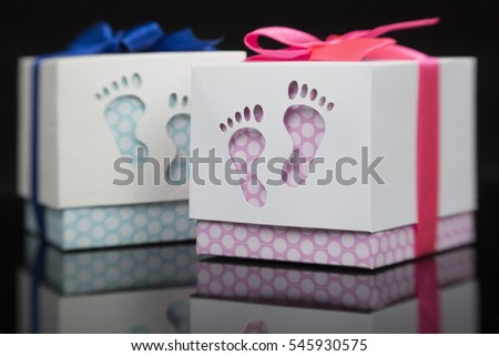 Two Gift box for the baby - handmade gift for kids girl and boy