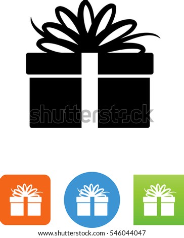 Gift Box With Ribbon Icon