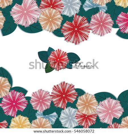 Flowers pattern background. Can be used for wallpaper, pattern fills, textile, web page background, surface textures, Image for advertising booklets, banners, flyers.