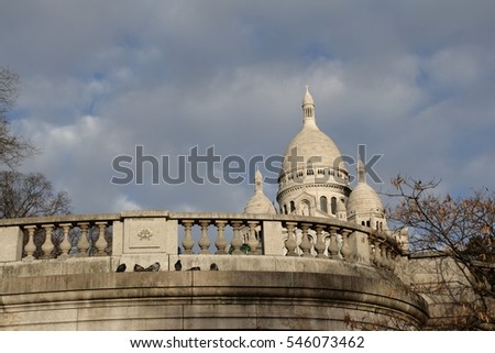 Basilica sacre coeur in Montmartre, Paris, France